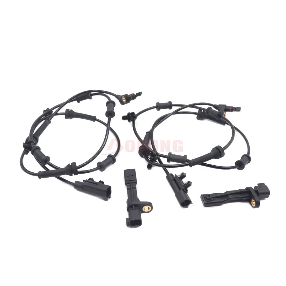 ya 9 10.24 Set of 4 ABS Wheel Speed sensors Front and Rear Left and Right for 2007-2017 for Jeep for Wrangler -