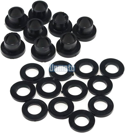 ya 23 10.7 baidi Black Fairing Bolt Kit body screws Clips for Yamaha YZF R1 1998-1999