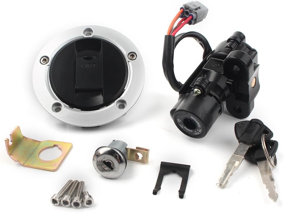 ya 6 8.24 baidi Ignition Switch Fuel Gas Tank Cap Lock Key Set for Suzuki GSXR600 750 1000