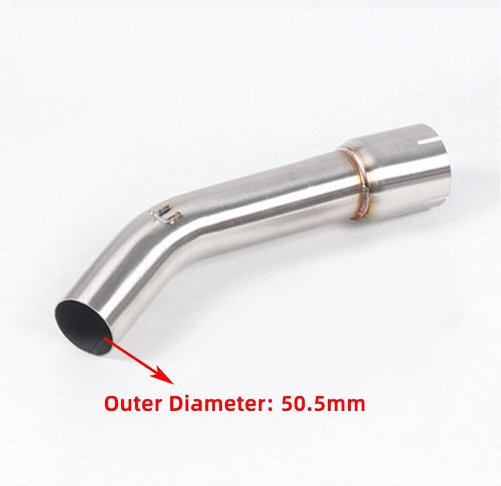 ya 5 8.24 baidi Motorcycle s Pipe Slip On Middle Link 51MM Muffler for Yamaha FZ1 2006-15