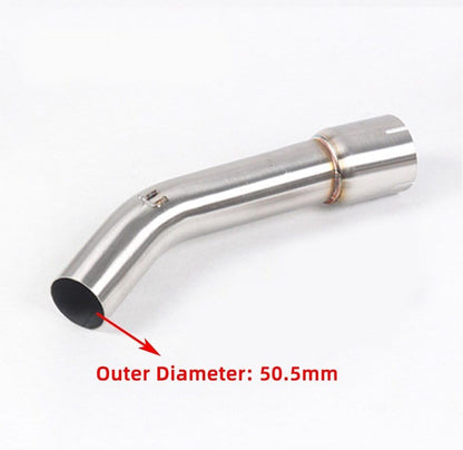ya 5 8.24 baidi Motorcycle s Pipe Slip On Middle Link 51MM Muffler for Yamaha FZ1 2006-15