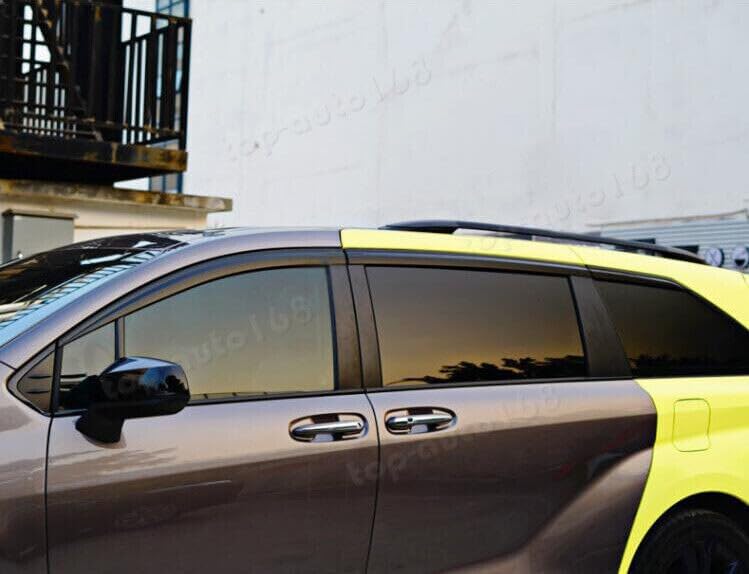 ya 6 8.24 baidi for Toyota for Sienna 2021-23 Black Window Visor Vent Shade Sun Rain Guard Cover 6X
