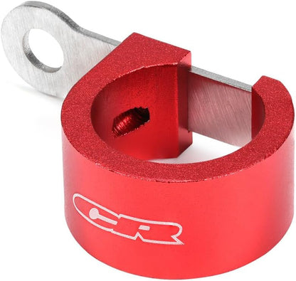 ya 23 10.7 baidi CNC Brake Hose Clamp Line Guide Red for Honda CR125R CR250R CR500R CR80R CR85R