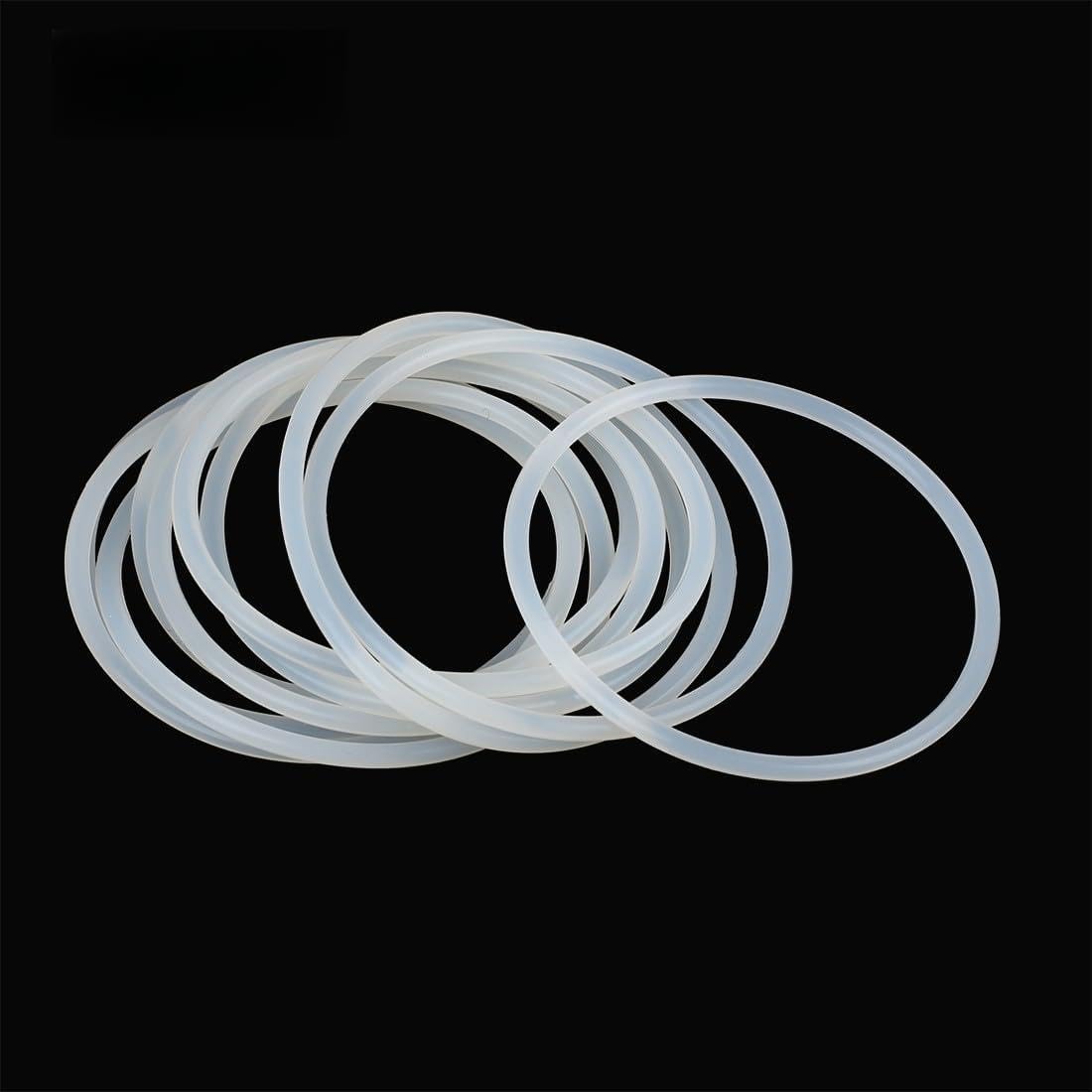 ya 13 9.15 baidi 10X Silicone O-Rings, 68mm OD, 61.8mm ID, 3.1mm Width, Seal Gasket White