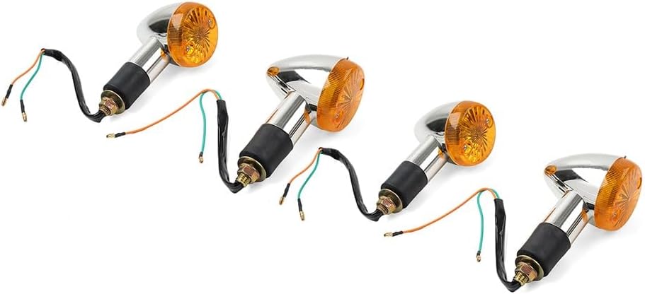 ya 13 9.15 baidi 4x Amber Turn Signal Lights 10mm for Suzuki Boulevard C109R C50 C90 S 40 50 83