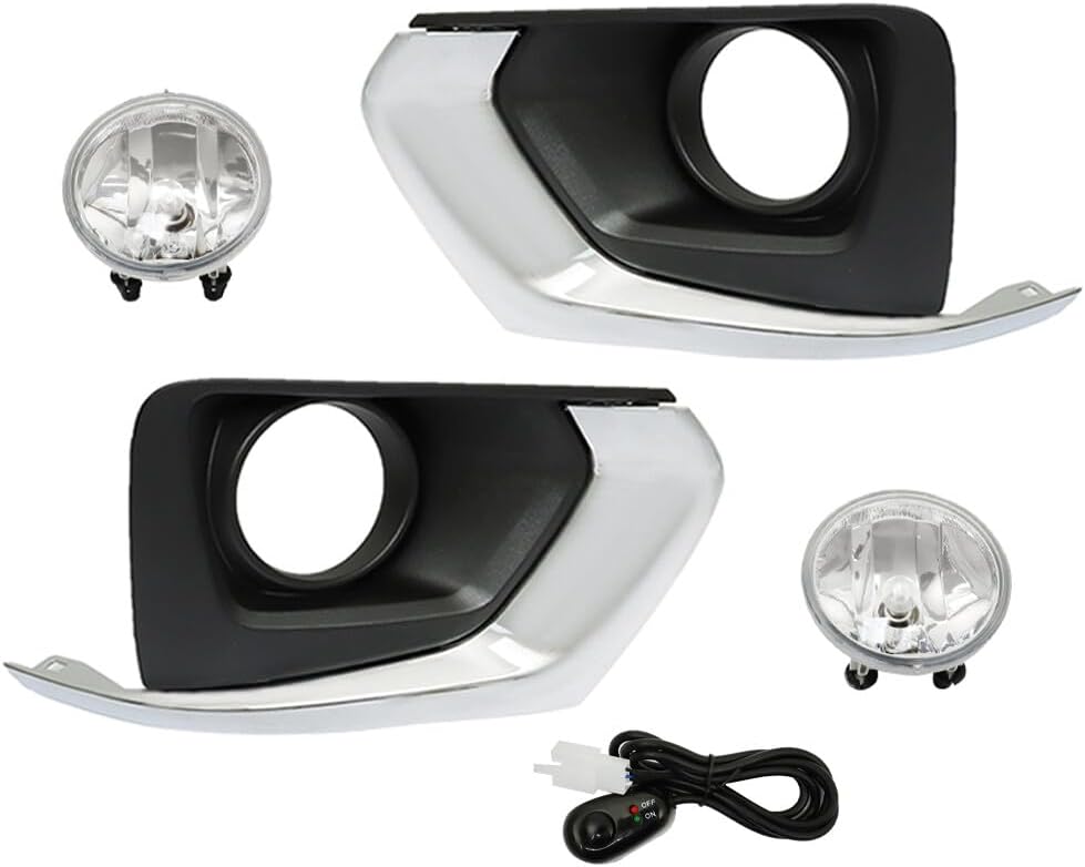 ya 9 10.24 LH+RH fog lamp + bezel + wiring harness + switch kit for 2018-2021 for Chevrolet Traverse-