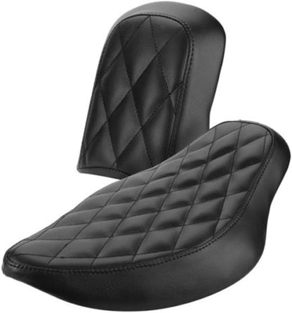 ya 4 8.8.2 Diamond Stitched Driver Passenger Seats for Harley Sportster 883 1200 2004-2015