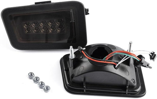 ya 4 8.10 LED Smoked Red Bumper Tail Brake Light Turn Signal Light for 2005-2009 Hummer H2 