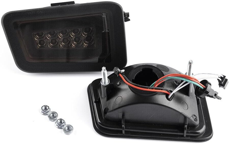 ya 10 9.16 zhengce LED Smoked Red Bumper Tail Brake Light Turn Signal Light for 2005-2009 Humm
