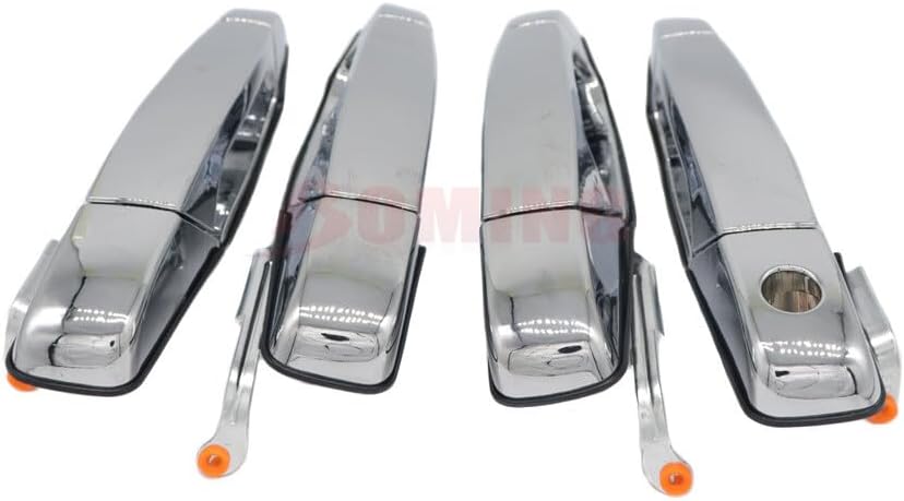 ya 10 9.16 baidi (4) Chrome Front and Rear Door Handles are Suitable for 07-13 for Chevrolet Tahoe for GMC for Yukon for Sierra Denali-