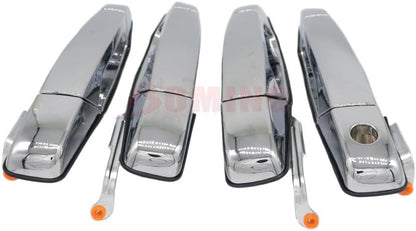 ya 10 9.16 baidi Front Rear Chrome Door Handle for Chevy Tahoe for GMC Yukon Sierra 1500 Denali 07-13