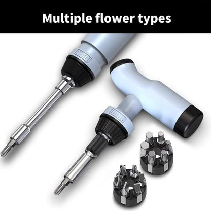 ya 26 10.21 baidi T Shaped Ratchet Screwdriver with Adjustable Tip Repair Hand Tool