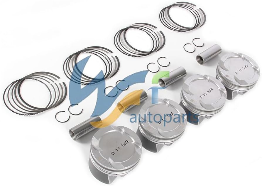 ya 4 8.24 baidi 2.0T Pistons & Rings +0.5 Kit Fit for BMW 320i 420i X1 X4 11259468870