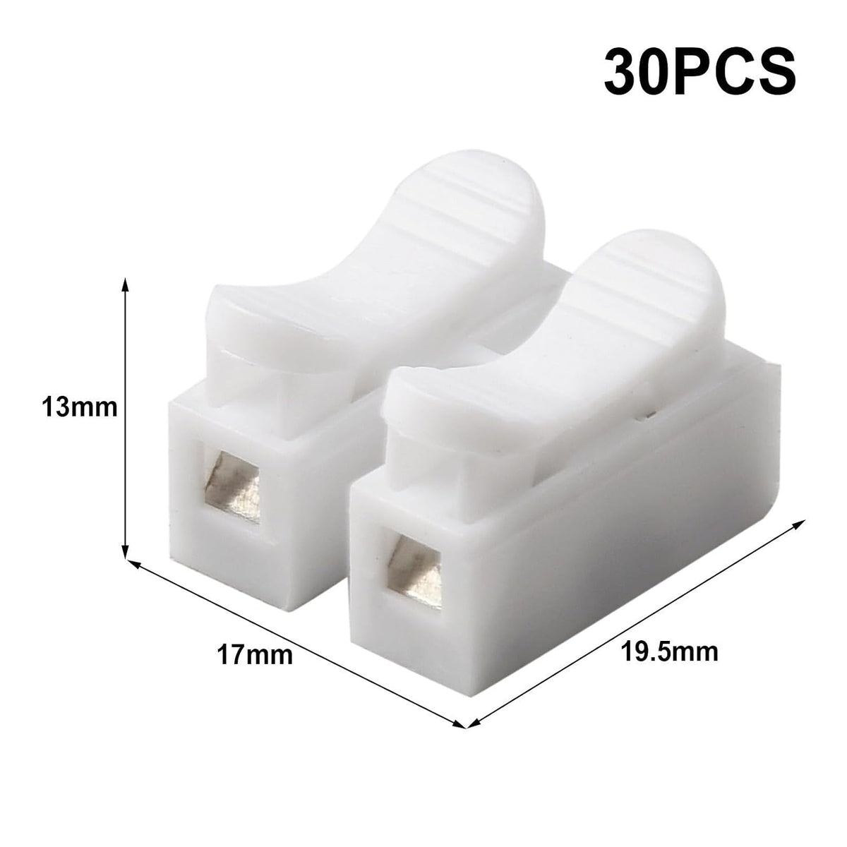 ya 16 10.20 baidi 30Pcs CH2 Spring Quick Wire-Connector Cable Clamp Term l Block LED Strip-Light