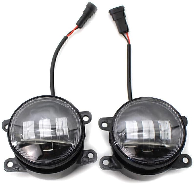 ya 10 9.16 zhengce 2 x LED Fog Light Lamp Dual Color White/Yellow Fit for Honda for Nissan for