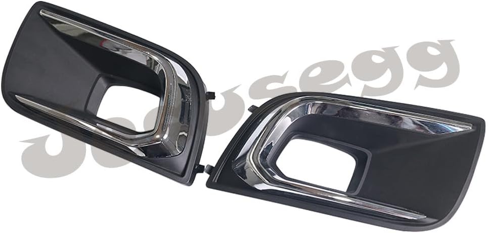 ya 9 10.24 2x Front Left+Right Bumper Foglight Bezel Cover Chrome For 18-21 for Toyota Sequoia