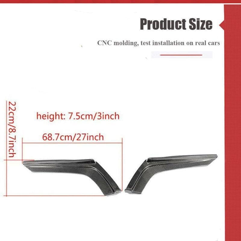 ya 2 8.15 Suitable for BMW F80 M3 F82 F83 M4 2015-20 Real Carbon Rear Bumper Side Extension Corner