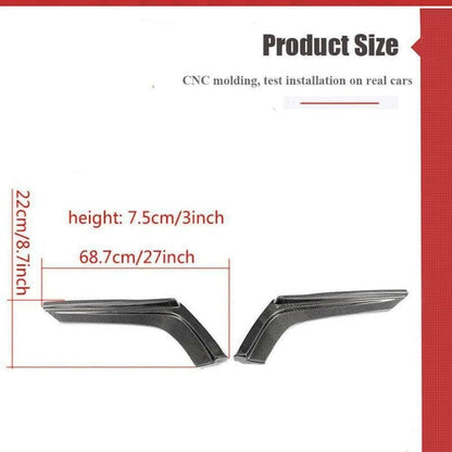 ya 2 8.15 Suitable for BMW F80 M3 F82 F83 M4 2015-20 Real Carbon Rear Bumper Side Extension Corner