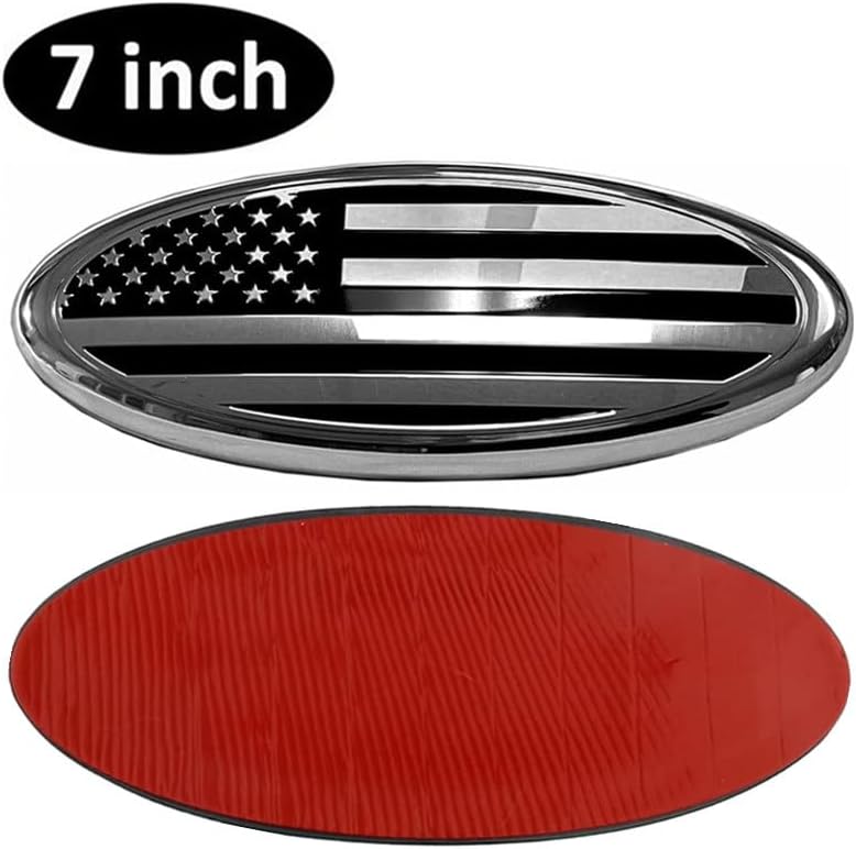 ya 5 8.24 baidi 7 inch for Ford F150 F350 Accessories Front Grill Tailgate US Flag Oval Emblem Badge
