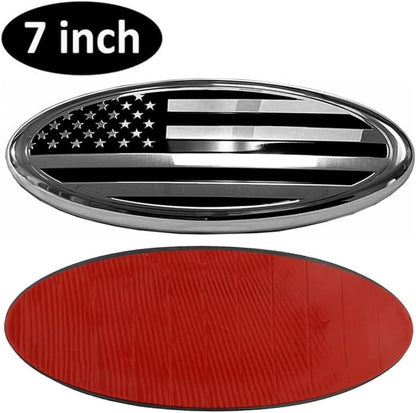 ya 5 8.24 baidi 7 inch for Ford F150 F350 Accessories Front Grill Tailgate US Flag Oval Emblem Badge