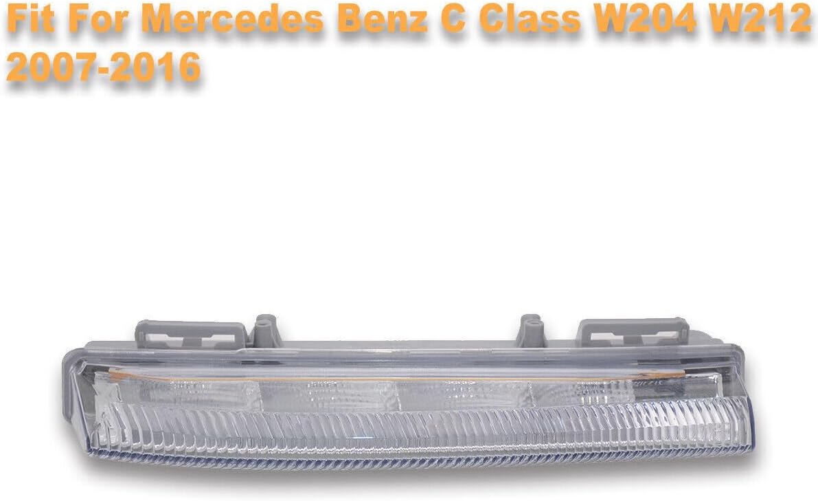 ya 7 8.24 baidi Right LED Daytime Running Light Fog Lamp for Benz C-Class W204 W212 2007-2016
