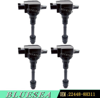 ya 4 8.24 baidi 4 PC Ignition Coil 224488H315 for Nissan Altima Sentra 2.5L for X-Trail T30 Primera