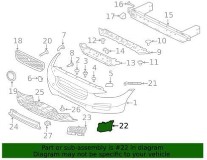 ya 2 8.15 Front Brake Air Cooling Duct Pipe Tube End Panel Cover for Jaguar XE 2015-2019
