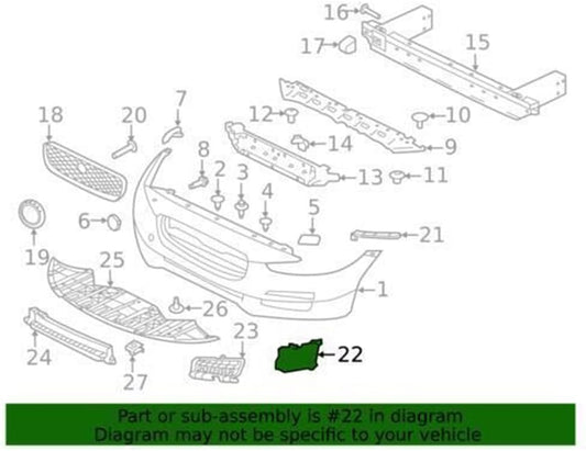 ya 2 8.24 baidi Front Brake Air Cooling Duct Pipe Tube End Panel Cover for Jaguar XE 2015-2019