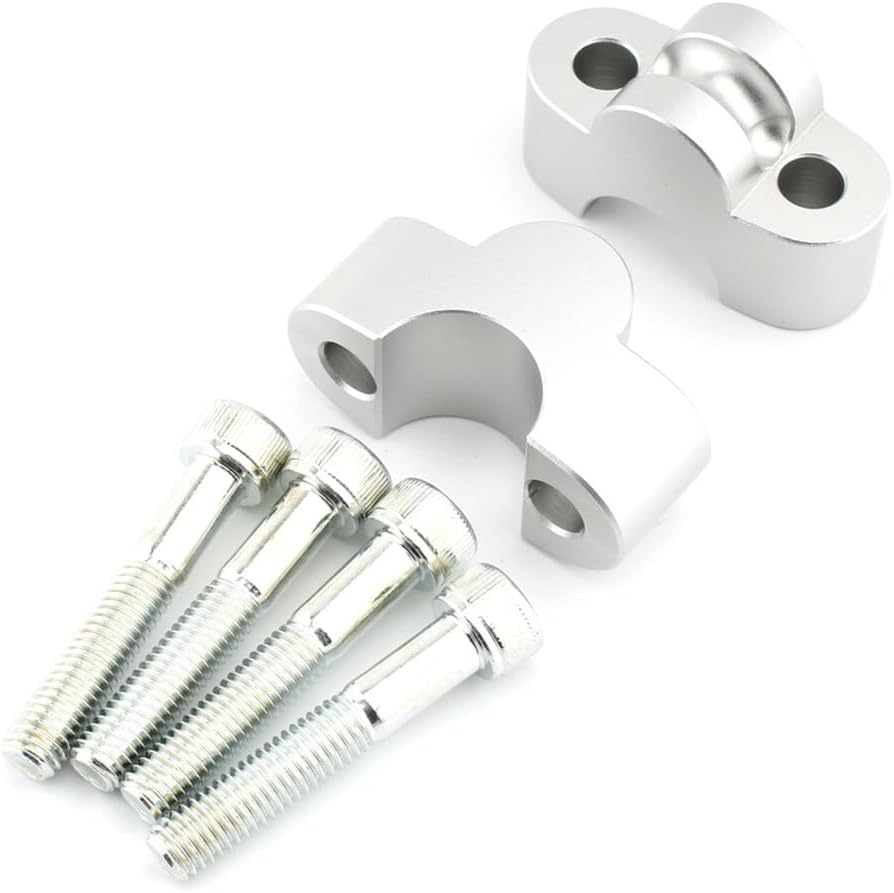 ya 6 8.14 Chrome Motor Handle Bar Riser Mounting Clamp for Honda CB1100 RS CB1100EX MSX125