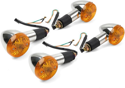 ya 13 9.15 baidi 4x Amber Turn Signal Lights 10mm for Suzuki Boulevard C109R C50 C90 S 40 50 83