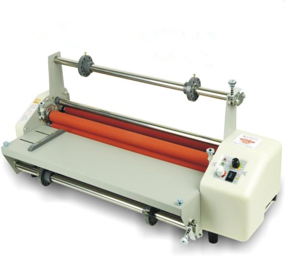 ya 16 10.20 baidi 17.5 A2 Roll Laminator Four Roller Hot Cold Laminating Machine for 442mm Paper