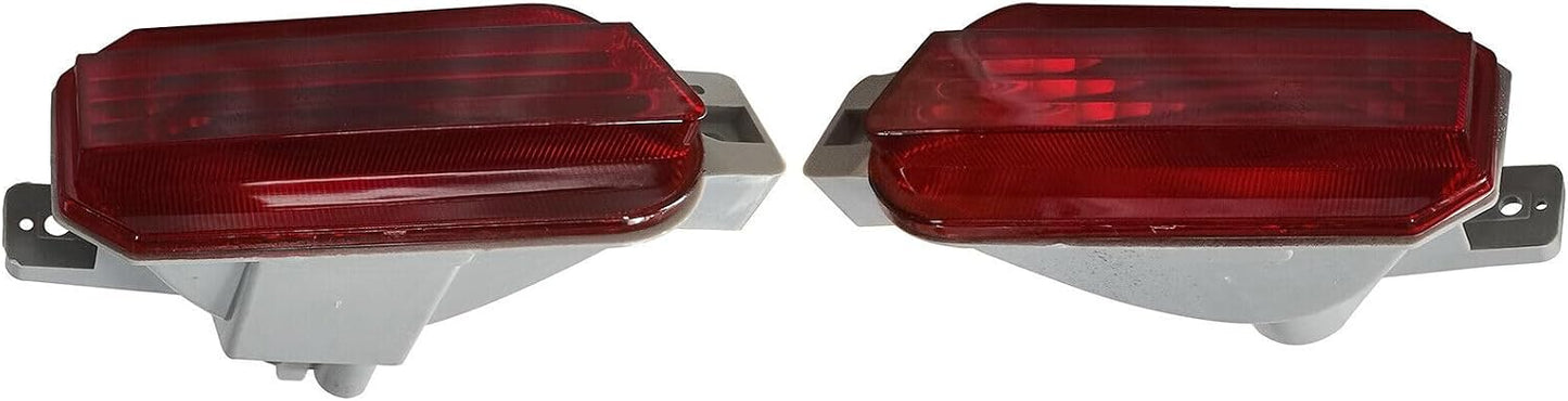 ya 7 8.24 baidi 2-pcs Rear Bumper Fog Lights Tail Lamp Reflector Fit for Honda Crosstour 2010