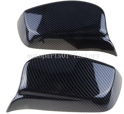 ya 11 9.14 baidiLeft&Right Carbon Fiber Side Rearview Mirror Cover Caps for BMW E60 E61 03-2008