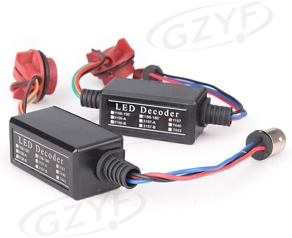 ya 3 8.24 baidi Warning Canbus 1157 LED Decoder Bulb Error Free Load Resistor Socket Auto