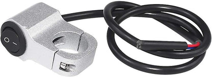 ya 4 8.14 Silver 12V Motorcycle Switch Handlebar 22mm Motorcycle Switch On/Off Button