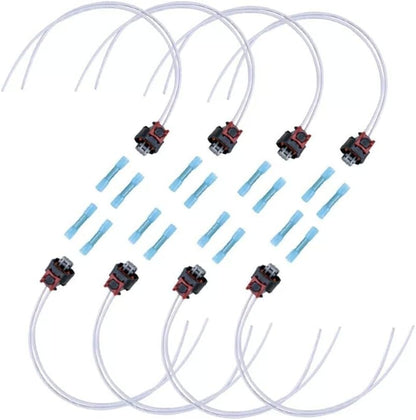 ya 4 8.8.2 8Pcs Injector Pigtails Harness for Chevy for for GMC 2500 3500 2017-24 19368140