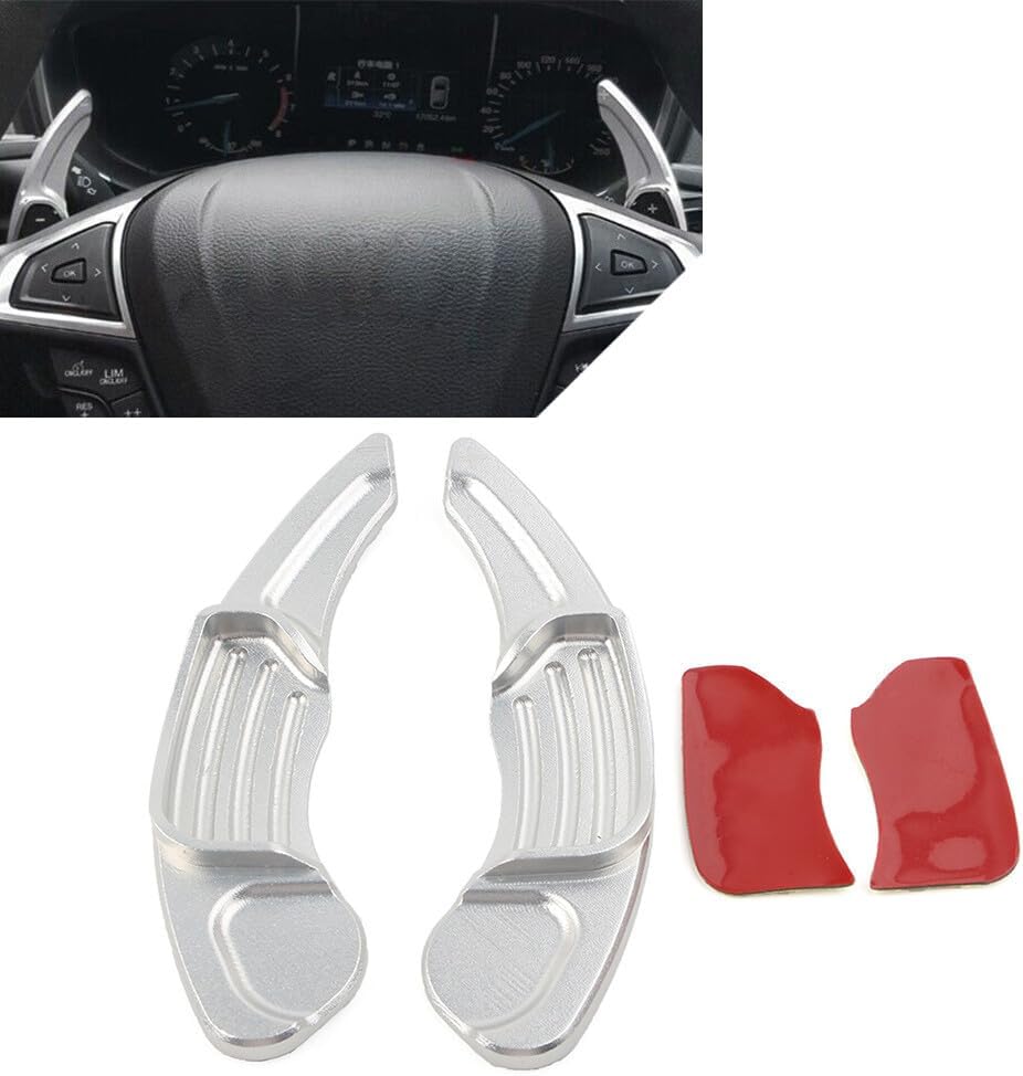 ya 4 8.8.2 for Ford Fusion Silver Steering Wheel Shift Paddle Shifter Extension