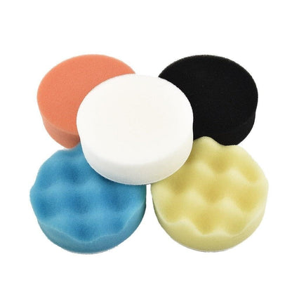 ya 13 9.15 baidi 50 X 3 Inch/75mm Polishing Sponge Flat Wave Pads Discs Car Cleaning Waxing Tools