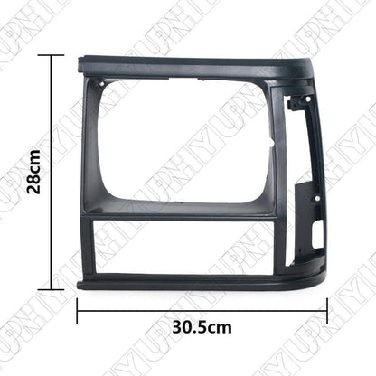 ya 9 10.24 For 1991-1996 for Jeep Cherokee Black Headlight Bezel LH & RH Set 55034078 55034079