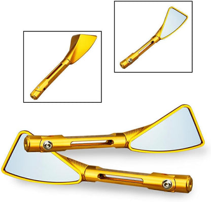 ya 2 8.15 Motorcycle Rearview Side Mirrors Fit for Suzuki GSXR1000 05-11 & GSXR600 06-12 Gold