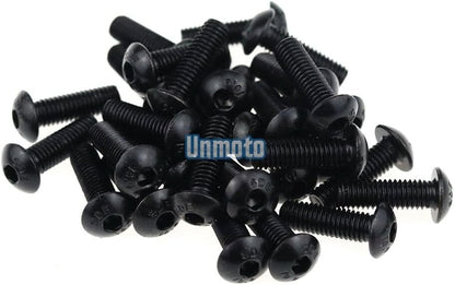 ya 23 10.7 baidi Black Fairing Bolt Kit body screws Clips for Yamaha YZF R6 1998-2002