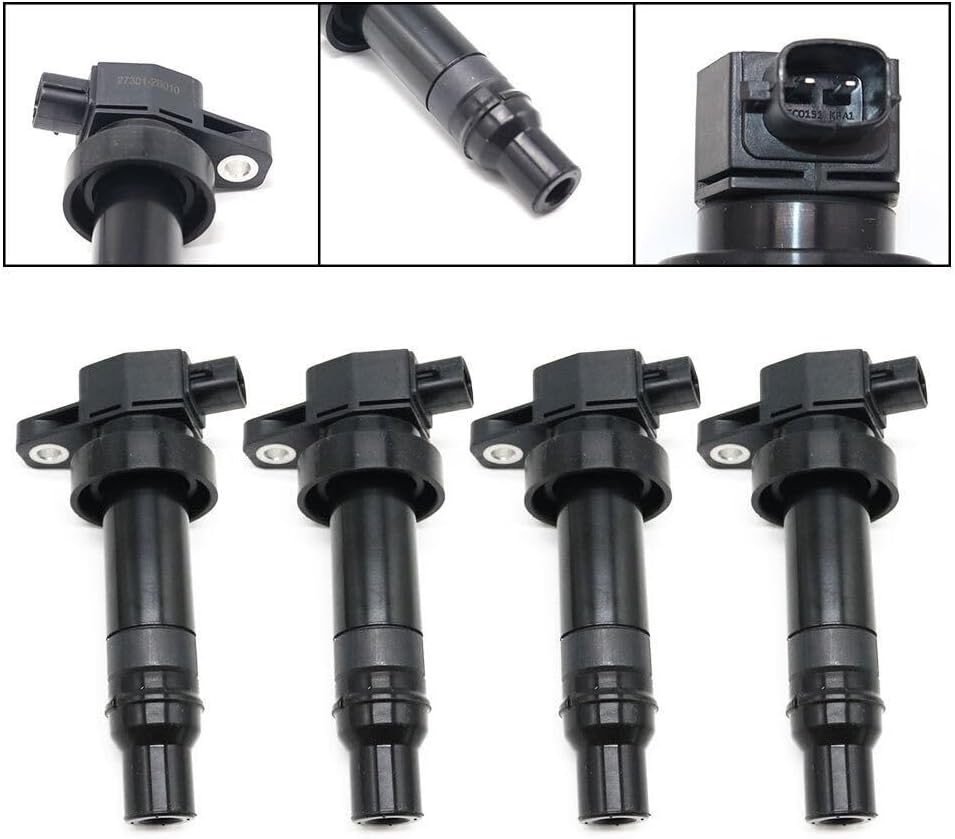 ya 4 8.8.2 4PCS for Kia Soul for Hyundai Accent for Veloster Rio 1.6L L4 27301-2B010 Ignition Coils