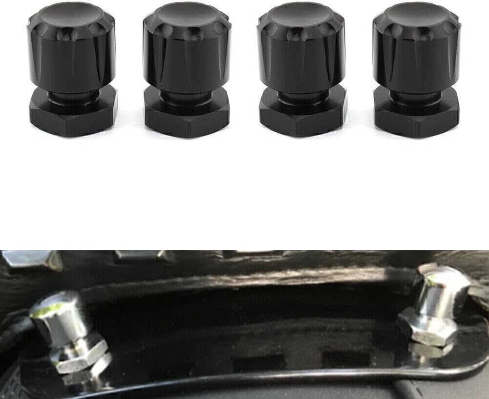 ya 4 8.8.2 for Harley Road King Road Glide Softai Fat Boy Black 4x Solo Mounting Nuts Bolts