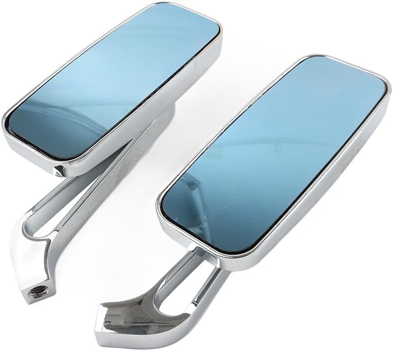 ya 13 9.15 baidi Rectangle Motor Rear View Side Mirrors for Harley Street Glide Road King Chrome
