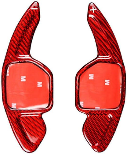 ya 5 8.24 baidi Red Steering Wheel Shift Paddle Shifter Real Carbon Fiber for Audi A5 Q5 Q7 S5