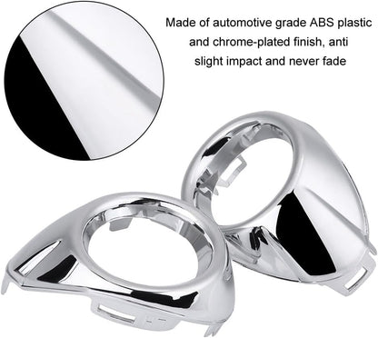 ya 4 8.10 Hot Pair Of Front Bumper Fog Light Fog Lamp Bezel Cover Trim Part For 2012-2014