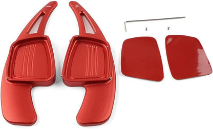 ya 4 8.14 Car Red Shifter Steering Wheel Paddle Extension for Audi TT A3/4L/5 S3/4 Q2/5/7