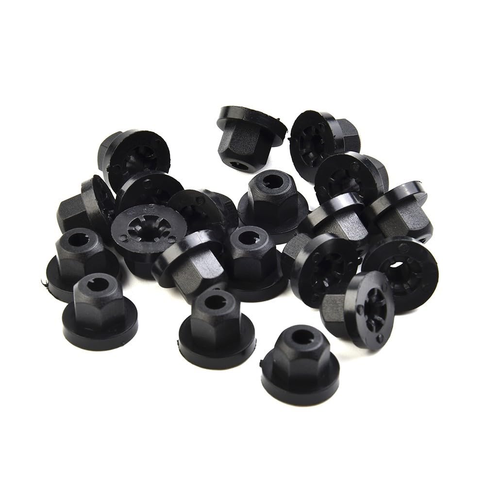 ya 13 9.15 baidi 20pcs Plastic Nut with Ring for for BMW E36 E39 E46 E60 E61 E65 E90 E91 X3 New