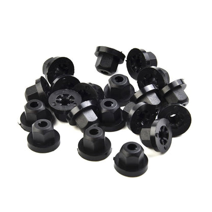 ya 13 9.15 baidi Plastic Nut 20pcs/Set 4.5mm Hole BlackNylon E36 E39 E46 E60 E90 E91 X3