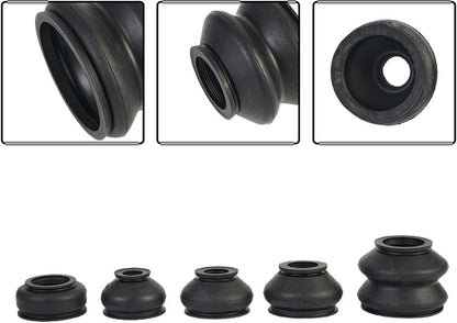 ya 4 8.14 28Pcs Ball Joint Boot Suspension Steering Dust Cover Track Tie Rod Linkage Kit